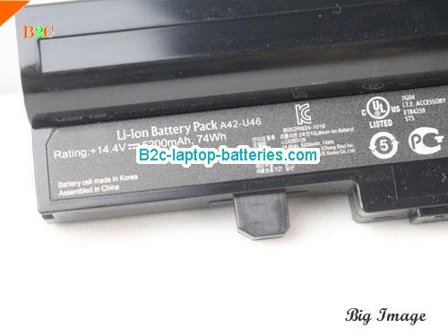  image 5 for U56J Battery, Laptop Batteries For ASUS U56J Laptop