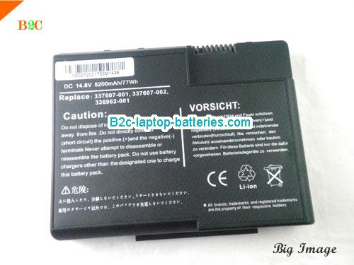  image 5 for Replacement  laptop battery for COMPAQ X1000 X1000 Series  Black, 4800mAh 14.8V