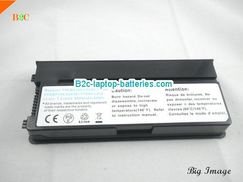  image 5 for Replacement  laptop battery for FUJITSU-SIEMENS S26391-F5049-L400 LifeBook P8010  Black, 6600mAh 7.2V