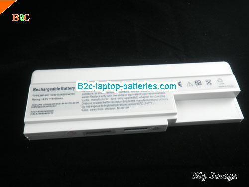  image 5 for BP-8011 Battery, $Coming soon!, WINBOOK BP-8011 batteries Li-ion 14.8V 4400mAh White