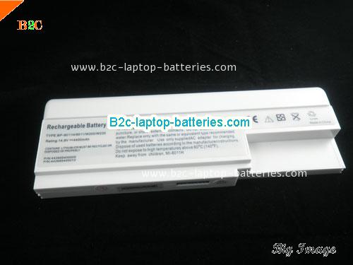  image 5 for Mitac BP-8011H, BP-8011, 442685400013, MiNote 8011, W200, W235 Series Battery White, Li-ion Rechargeable Battery Packs