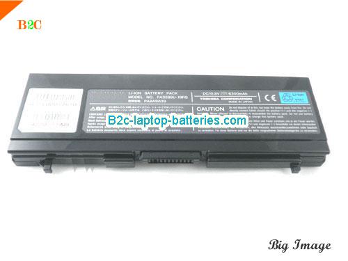  image 5 for PA3288U-1BRS Battery, $Coming soon!, TOSHIBA PA3288U-1BRS batteries Li-ion 10.8V 6300mAh Black