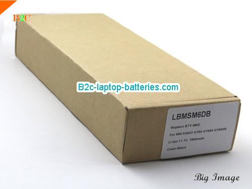  image 5 for Genuine BTY-M6D Laptop Battery For MSI GX660R E6603 GT70 GT780 GX660 GT60 GT70 GX680 Series 9 Cells, Li-ion Rechargeable Battery Packs