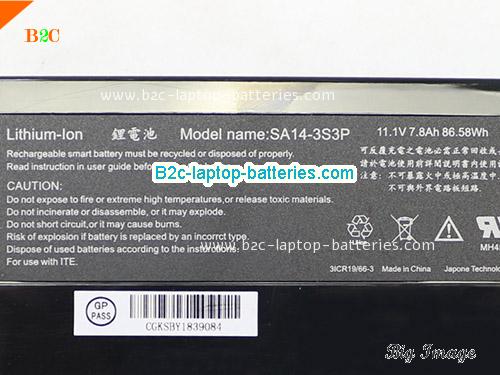  image 5 for SA14 3S3P FSP Battery, $139.86, DURABOOK SA14 3S3P FSP batteries Li-ion 11.1V 7800mAh, 86.58Wh , 7.8Ah Black